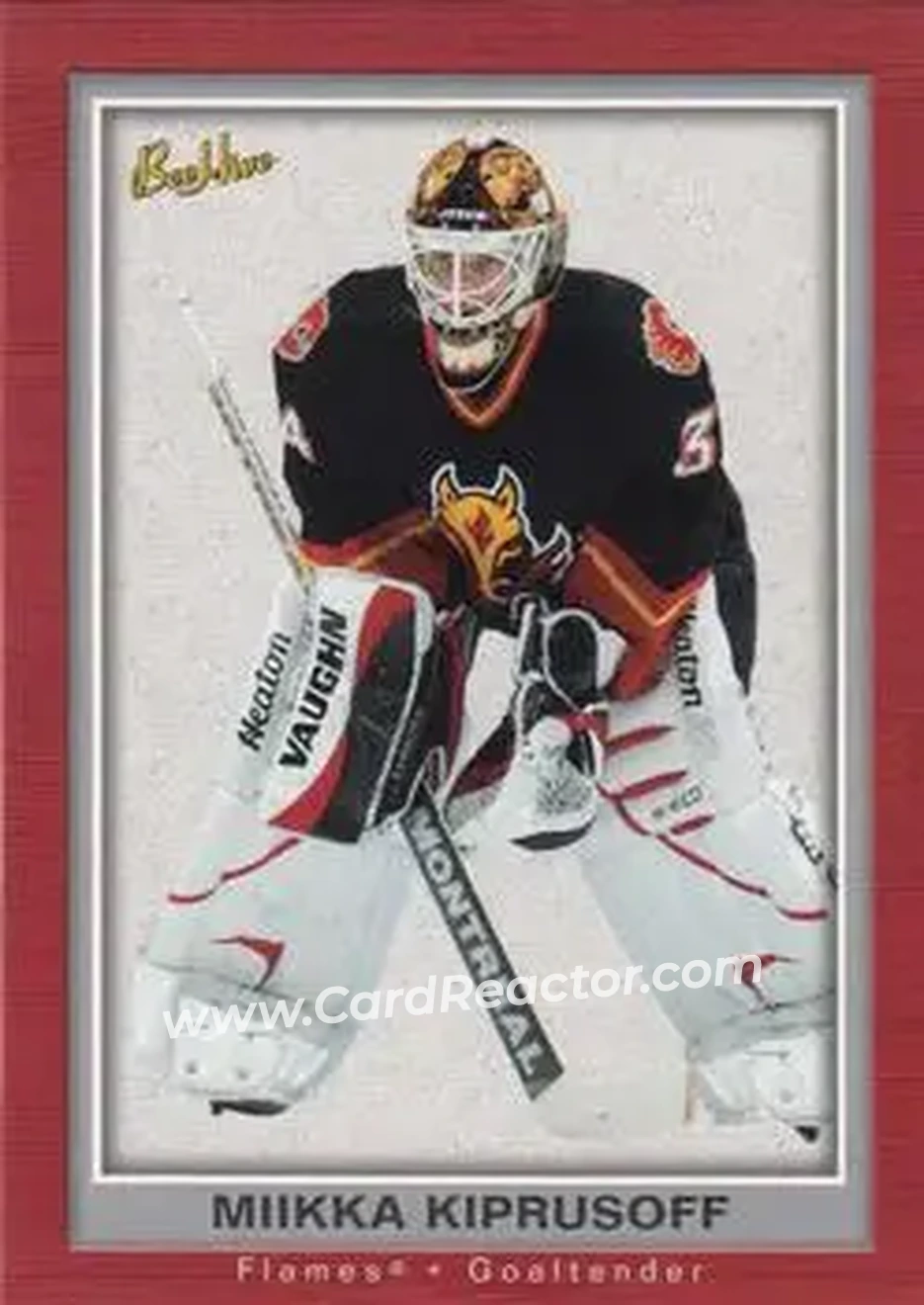 2005-06 Upper Deck Bee Hive #15 - Miikka Kiprusoff - Calgary Flames - Front 2005-06 Upper Deck Bee Hive #15 - Miikka Kiprusoff - Calgary Flames - Front