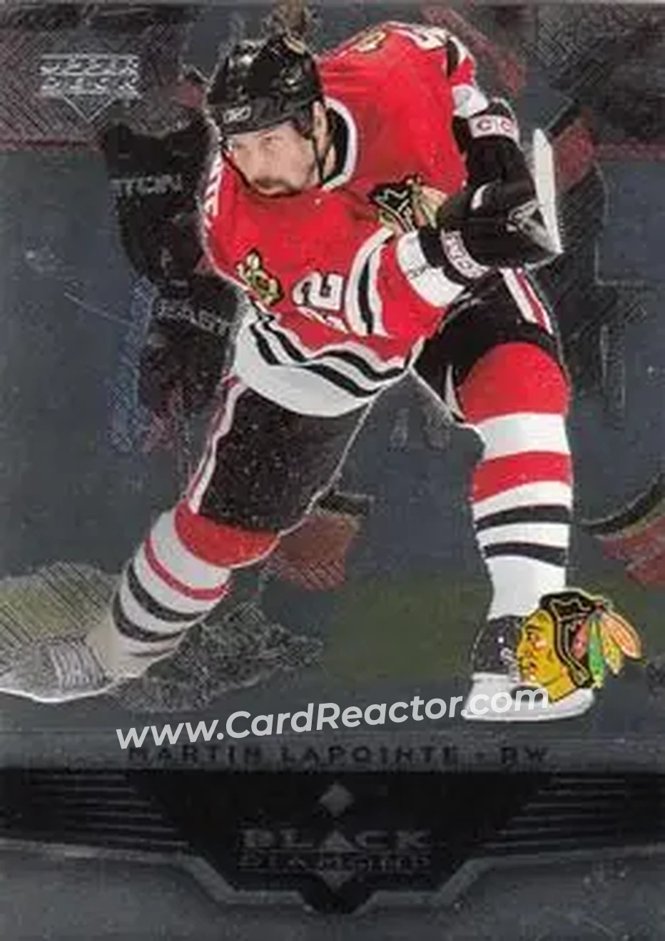 2005-06 Upper Deck Black Diamond #8 - Martin Lapointe - Chicago Blackhawks - Front