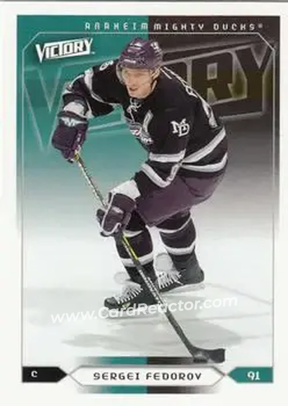 2005-06 Upper Deck Victory #3 - Sergei Fedorov - Anaheim Mighty Ducks - Front