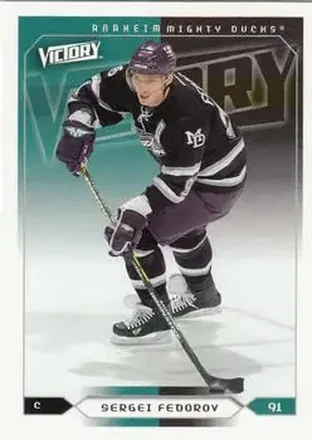 2005-06 Upper Deck Victory #3 - Sergei Fedorov - Anaheim Mighty Ducks