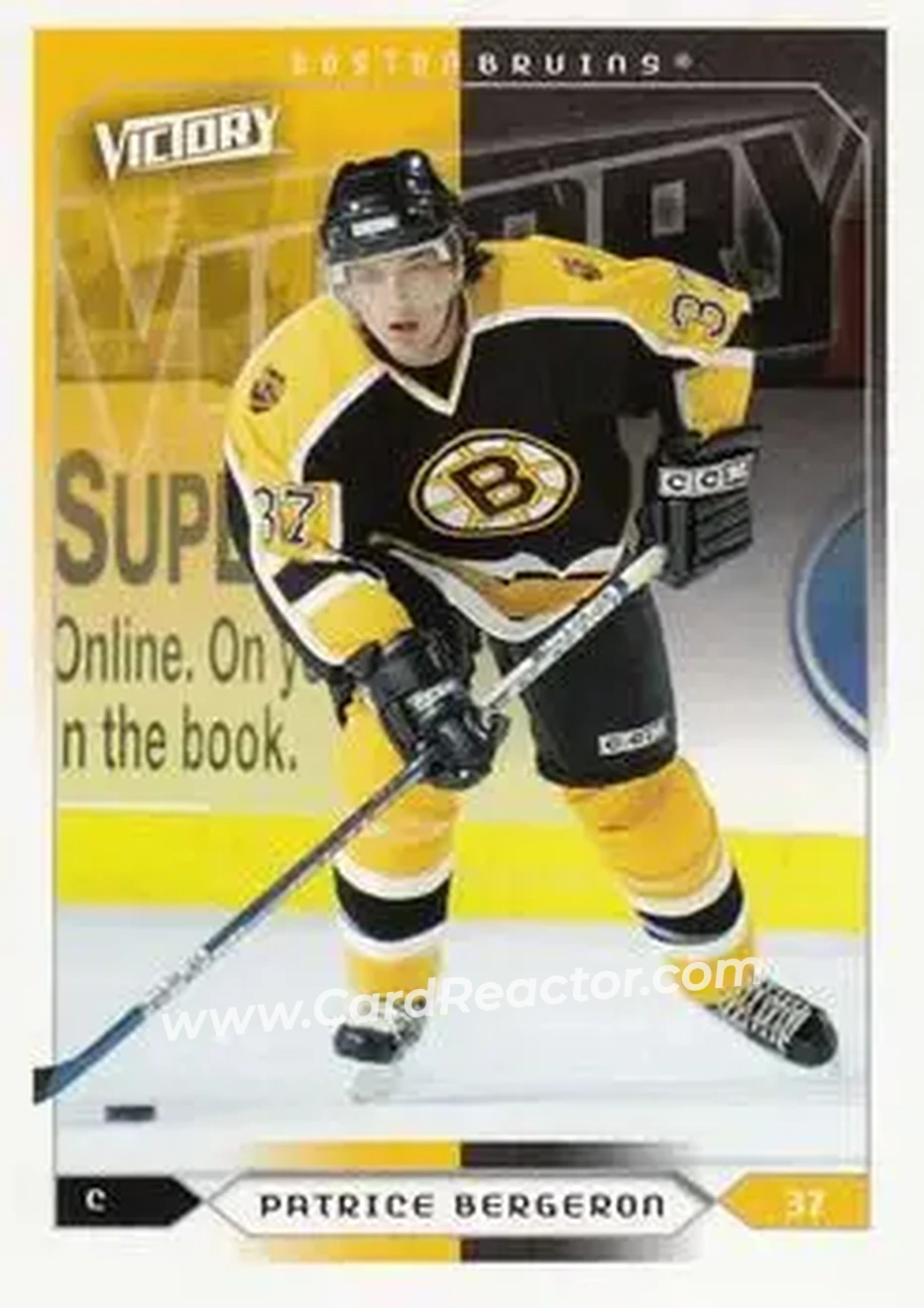 2005-06 Upper Deck Victory #14 - Patrice Bergeron - Boston Bruins - Front
