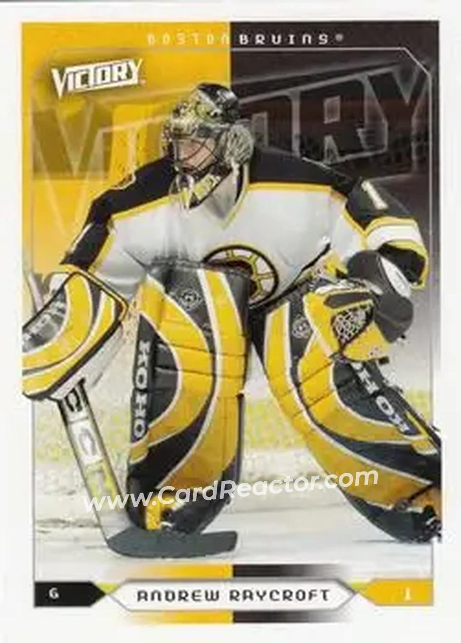 2005-06 Upper Deck Victory #15 - Andrew Raycroft - Boston Bruins - Front