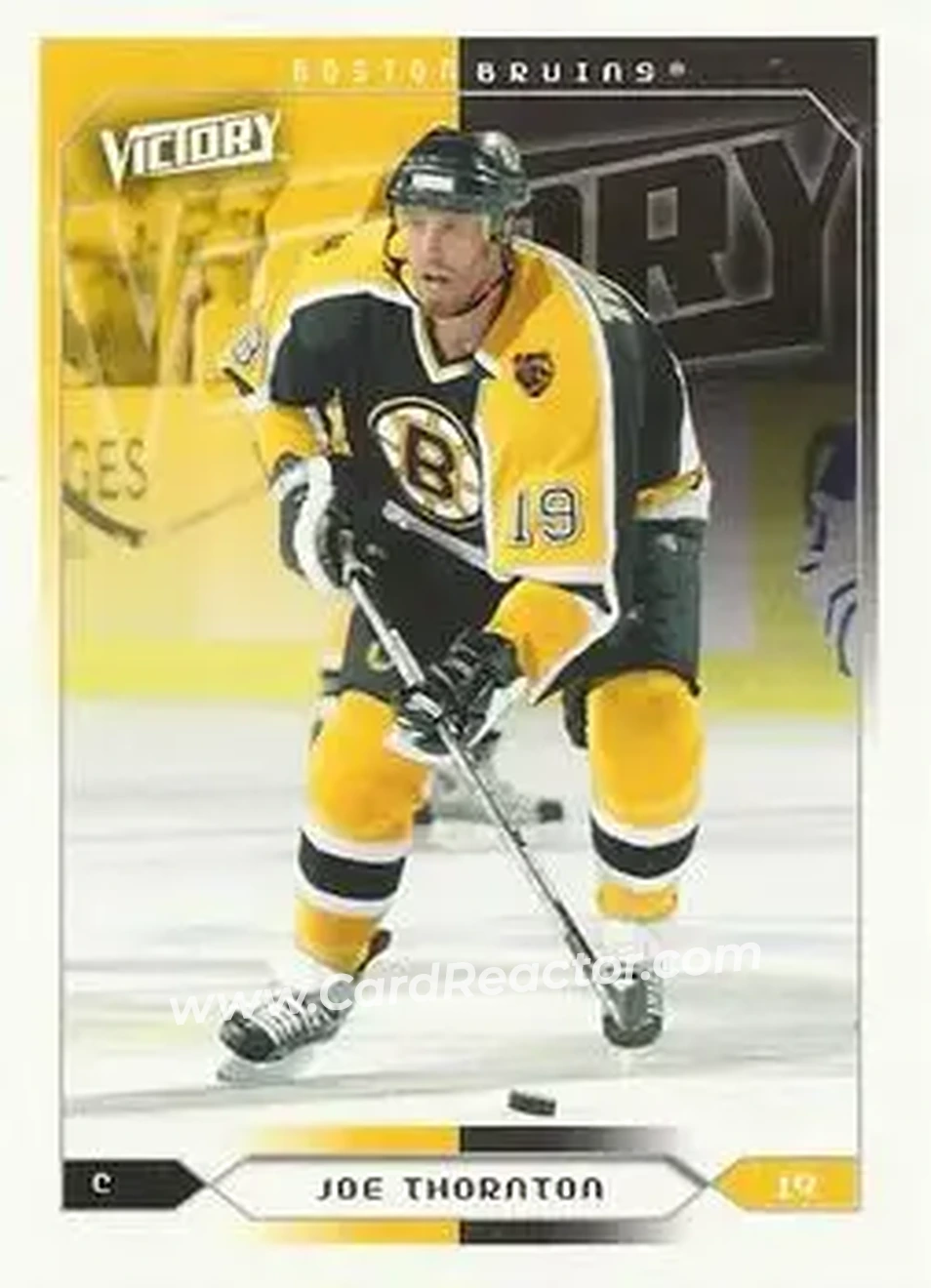 2005-06 Upper Deck Victory #19 - Joe Thornton - Boston Bruins - Front