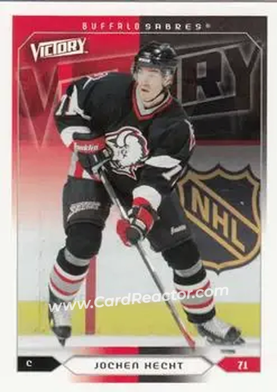 2005-06 Upper Deck Victory #23 - Jochen Hecht - Buffalo Sabres - Front 2005-06 Upper Deck Victory #23 - Jochen Hecht - Buffalo Sabres - Front
