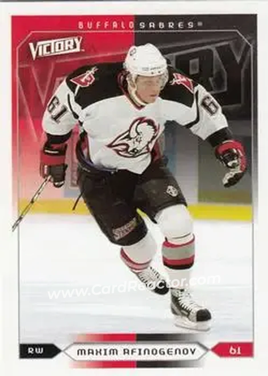 2005-06 Upper Deck Victory #25 - Maxim Afinogenov - Buffalo Sabres - Front