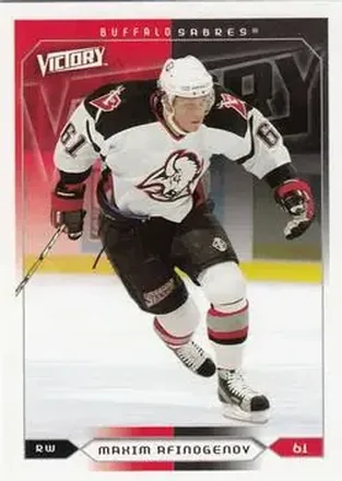 2005-06 Upper Deck Victory #25 - Maxim Afinogenov - Buffalo Sabres