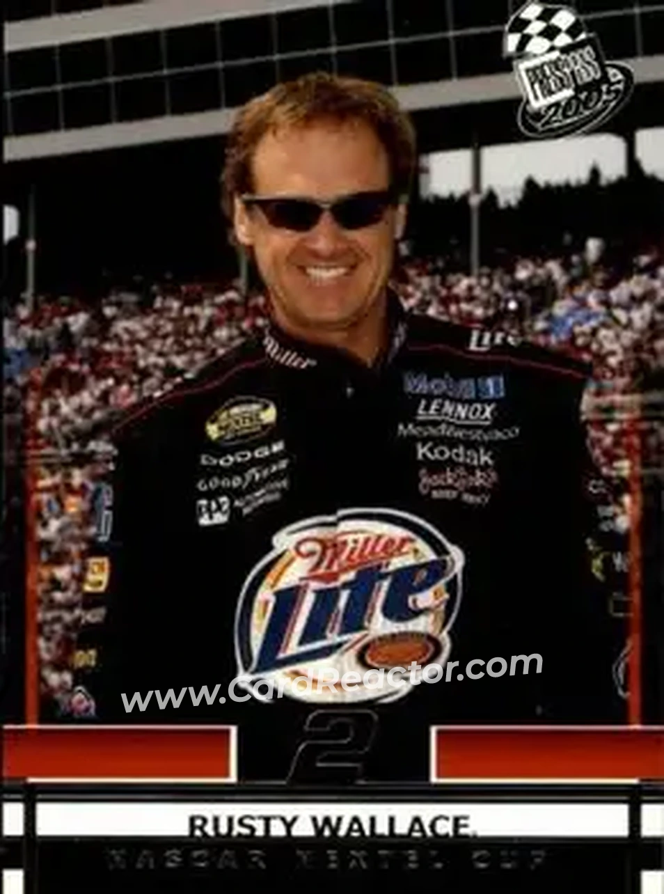 2005 Press Pass #3 - Rusty Wallace - Penske Racing South - Front 2005 Press Pass #3 - Rusty Wallace - Penske Racing South - Front