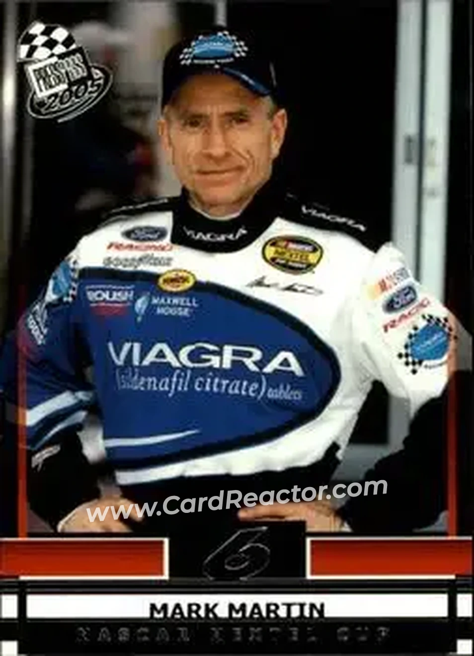2005 Press Pass #5 - Mark Martin - Roush Racing - Front 2005 Press Pass #5 - Mark Martin - Roush Racing - Front