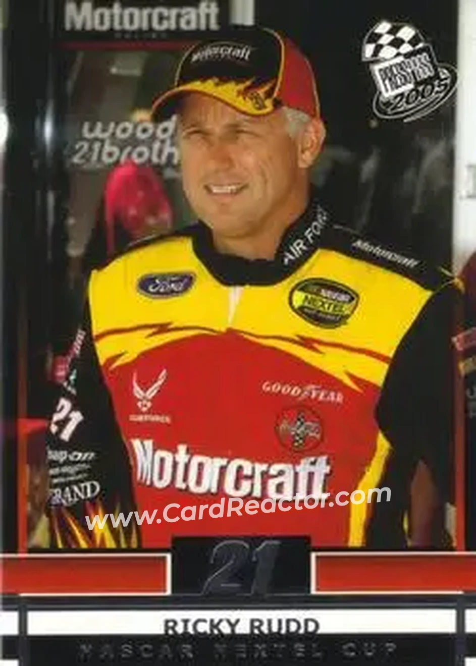2005 Press Pass #16 - Ricky Rudd - Wood Brothers Racing - Front 2005 Press Pass #16 - Ricky Rudd - Wood Brothers Racing - Front