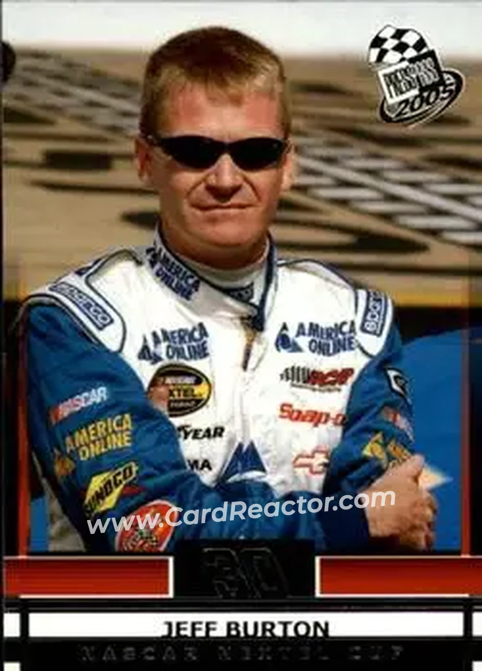 2005 Press Pass #22 - Jeff Burton - Richard Childress Racing - Front 2005 Press Pass #22 - Jeff Burton - Richard Childress Racing - Front