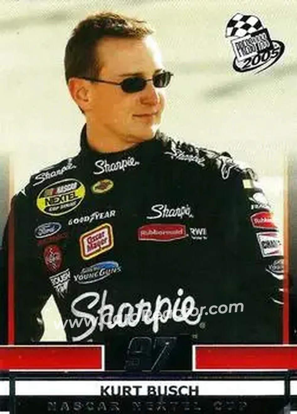 2005 Press Pass #36 - Kurt Busch - Roush Racing - Front