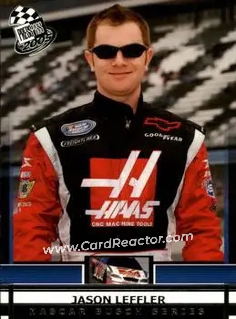 2005 Press Pass #37 - Jason Leffler - Haas CNC Racing - Front