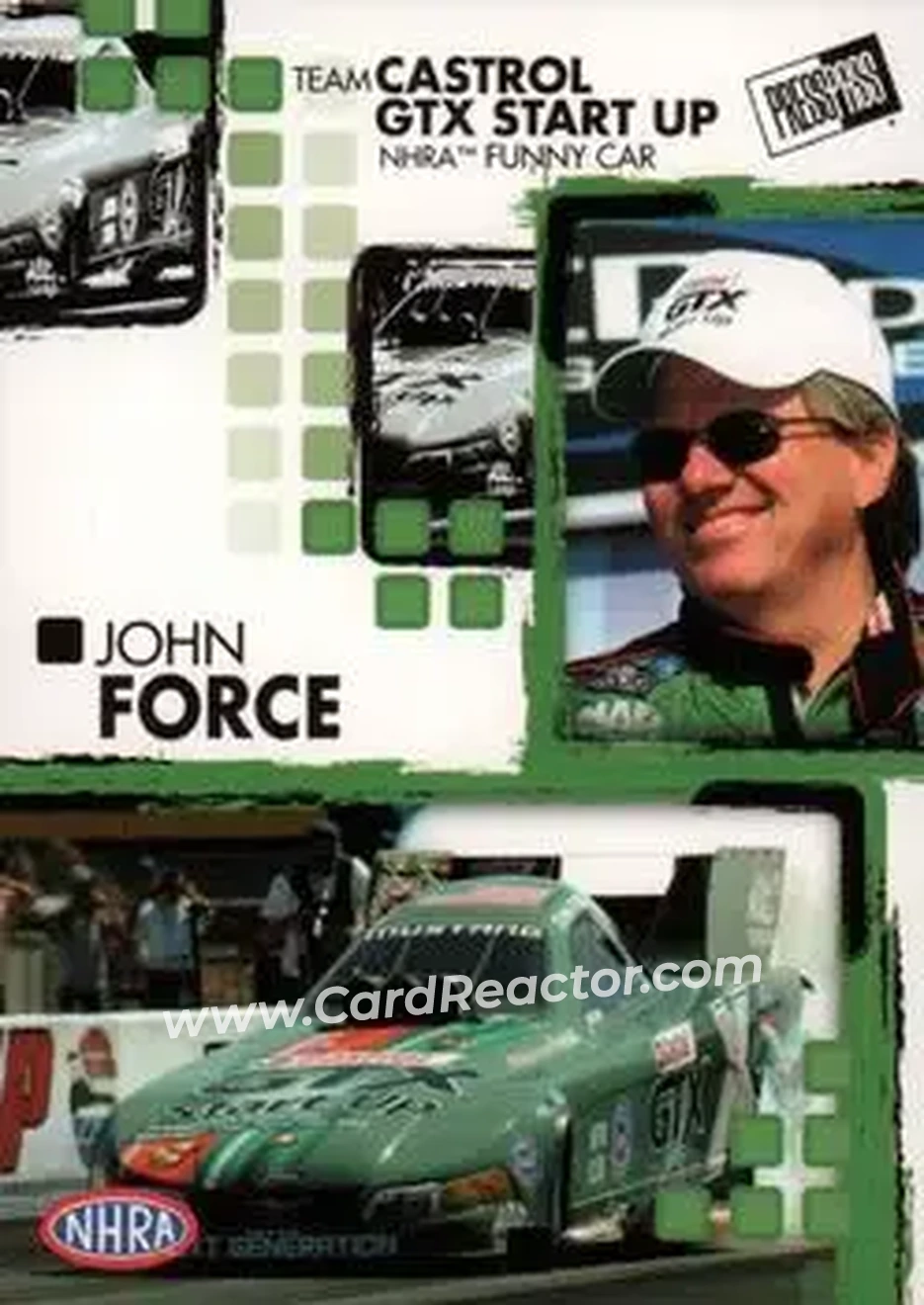 2005 Press Pass NHRA #16 - John Force - John Force Racing - Front