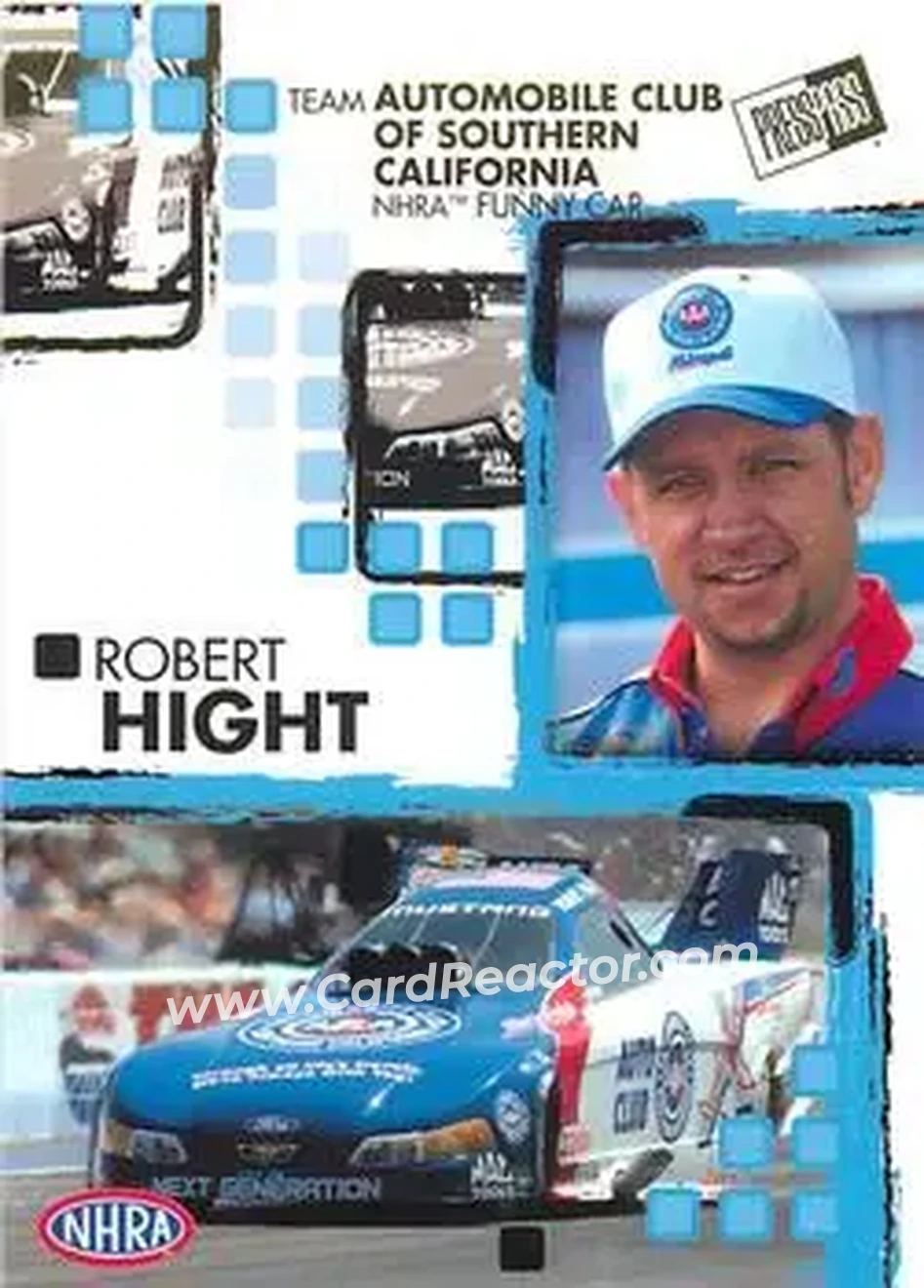2005 Press Pass NHRA #20 - Robert Hight - Front 2005 Press Pass NHRA #20 - Robert Hight - Front