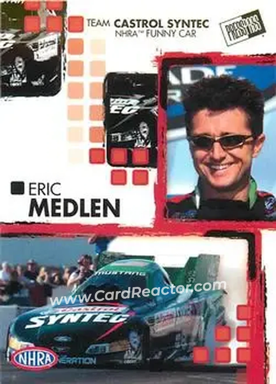 2005 Press Pass NHRA #21 - Eric Medlen - Front 2005 Press Pass NHRA #21 - Eric Medlen - Front