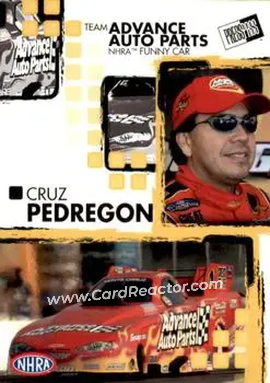 2005 Press Pass NHRA #22 - Cruz Pedregon - Front