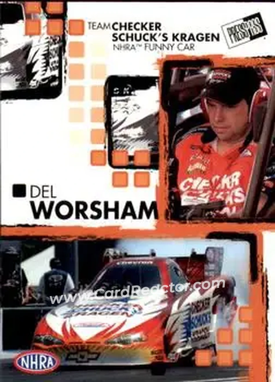 2005 Press Pass NHRA #27 - Del Worsham - Front