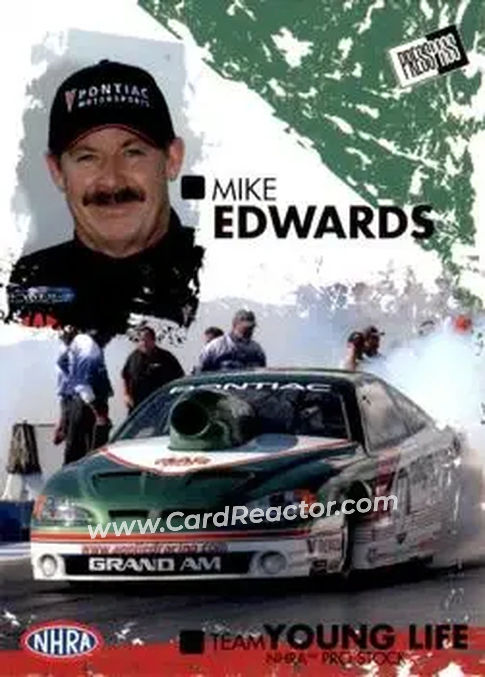 2005 Press Pass NHRA #32 - Mike Edwards - Front