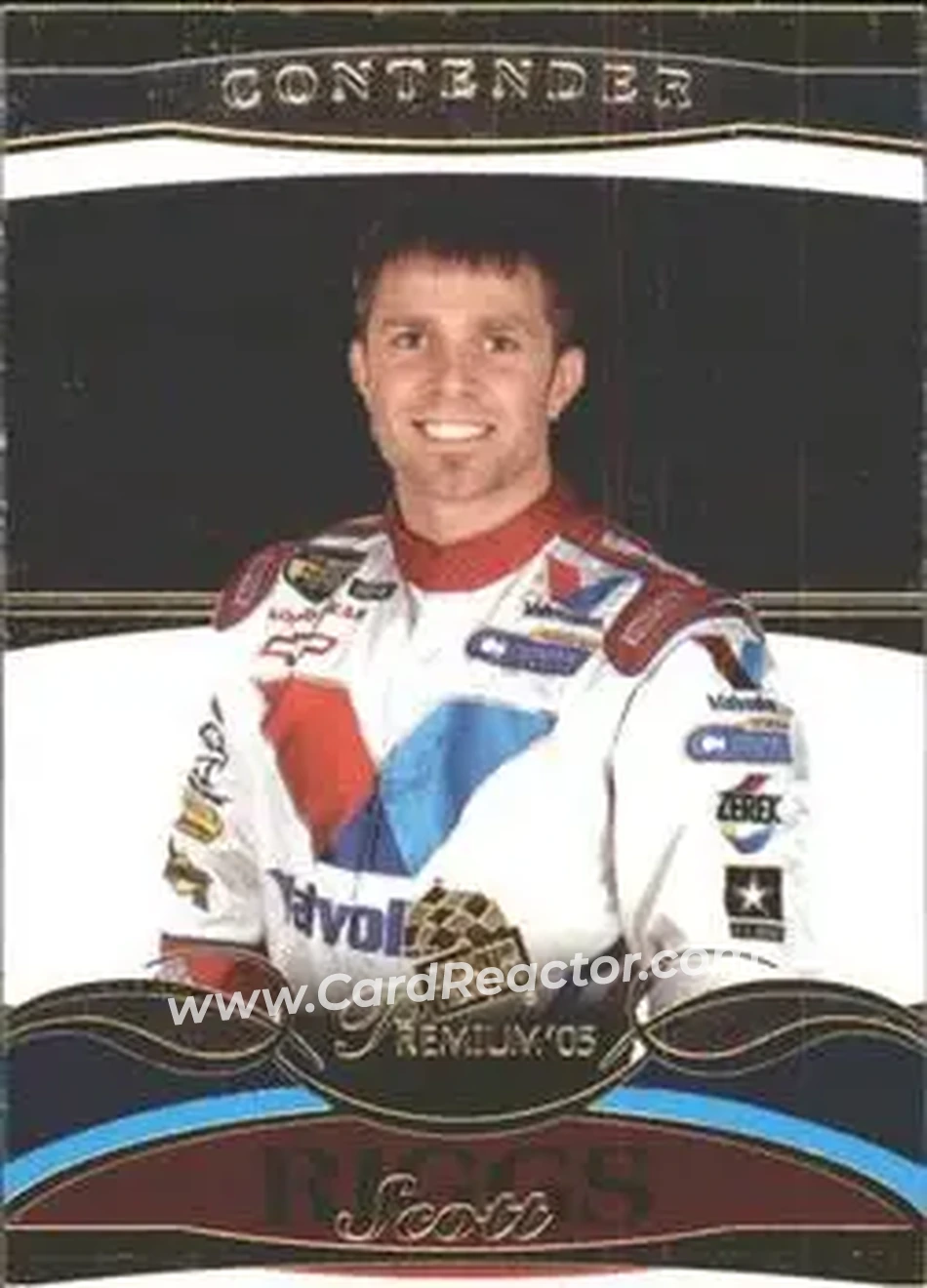 2005 Press Pass Premium #26 - Scott Riggs - MBV Motorsports - Front