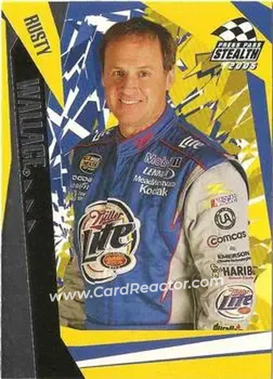 2005 Press Pass Stealth #11 - Rusty Wallace - Penske Racing South - Front