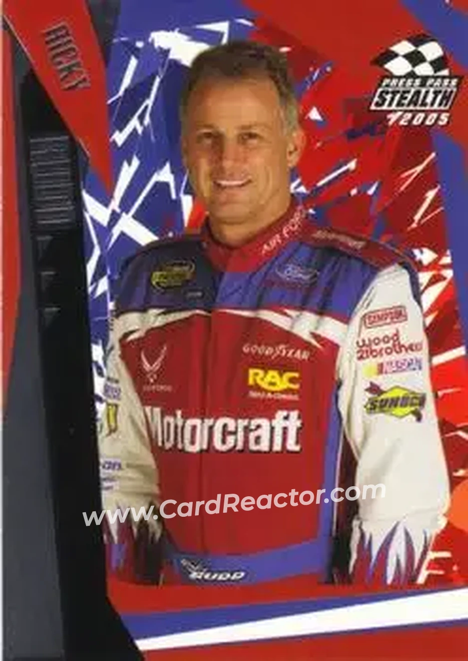 2005 Press Pass Stealth #20 - Ricky Rudd - Wood Brothers Racing - Front