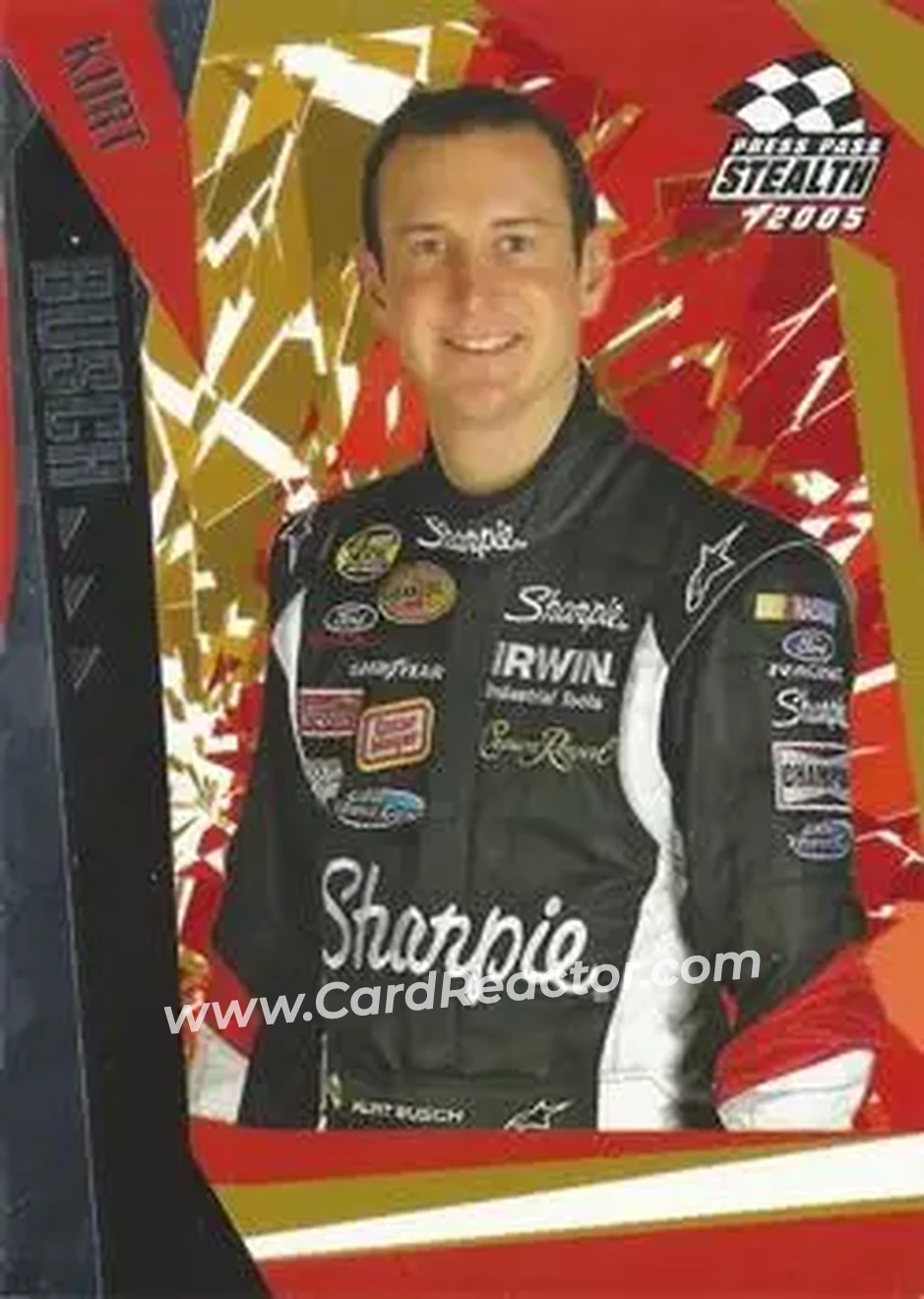 2005 Press Pass Stealth #29 - Kurt Busch - Roush Racing - Front 2005 Press Pass Stealth #29 - Kurt Busch - Roush Racing - Front