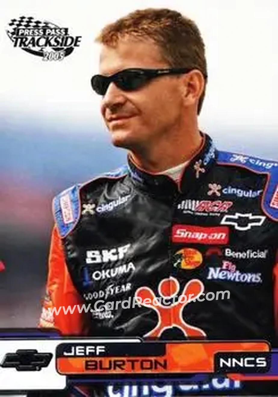 2005 Press Pass Trackside #1 - Jeff Burton - Richard Childress Racing - Front