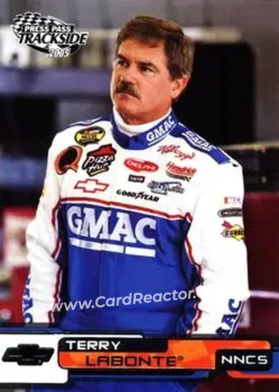 2005 Press Pass Trackside #7 - Terry Labonte - Hendrick Motorsports - Front 2005 Press Pass Trackside #7 - Terry Labonte - Hendrick Motorsports - Front