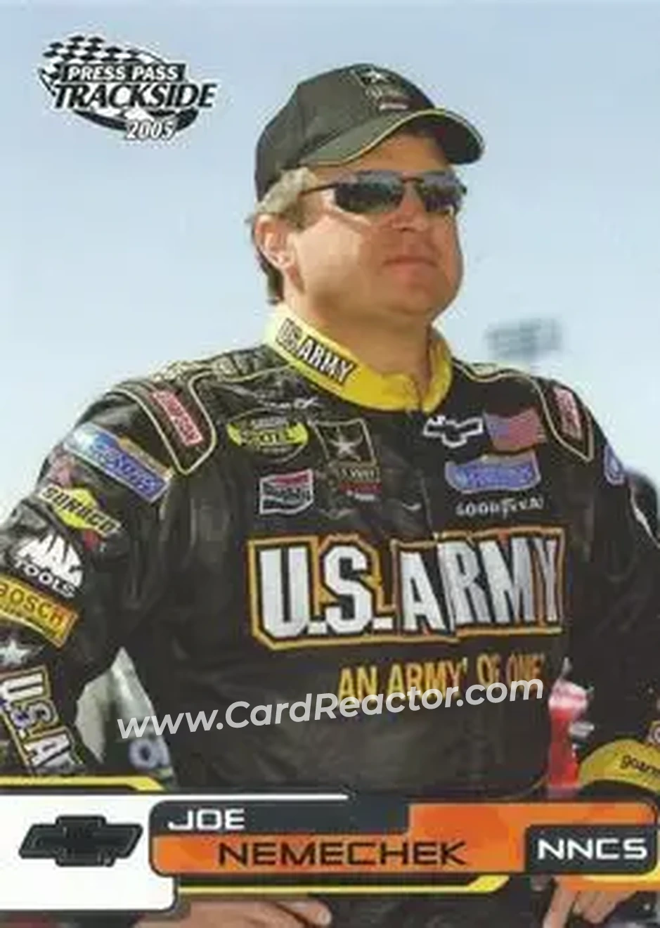 2005 Press Pass Trackside #8 - Joe Nemechek - MB2 Motorsports - Front