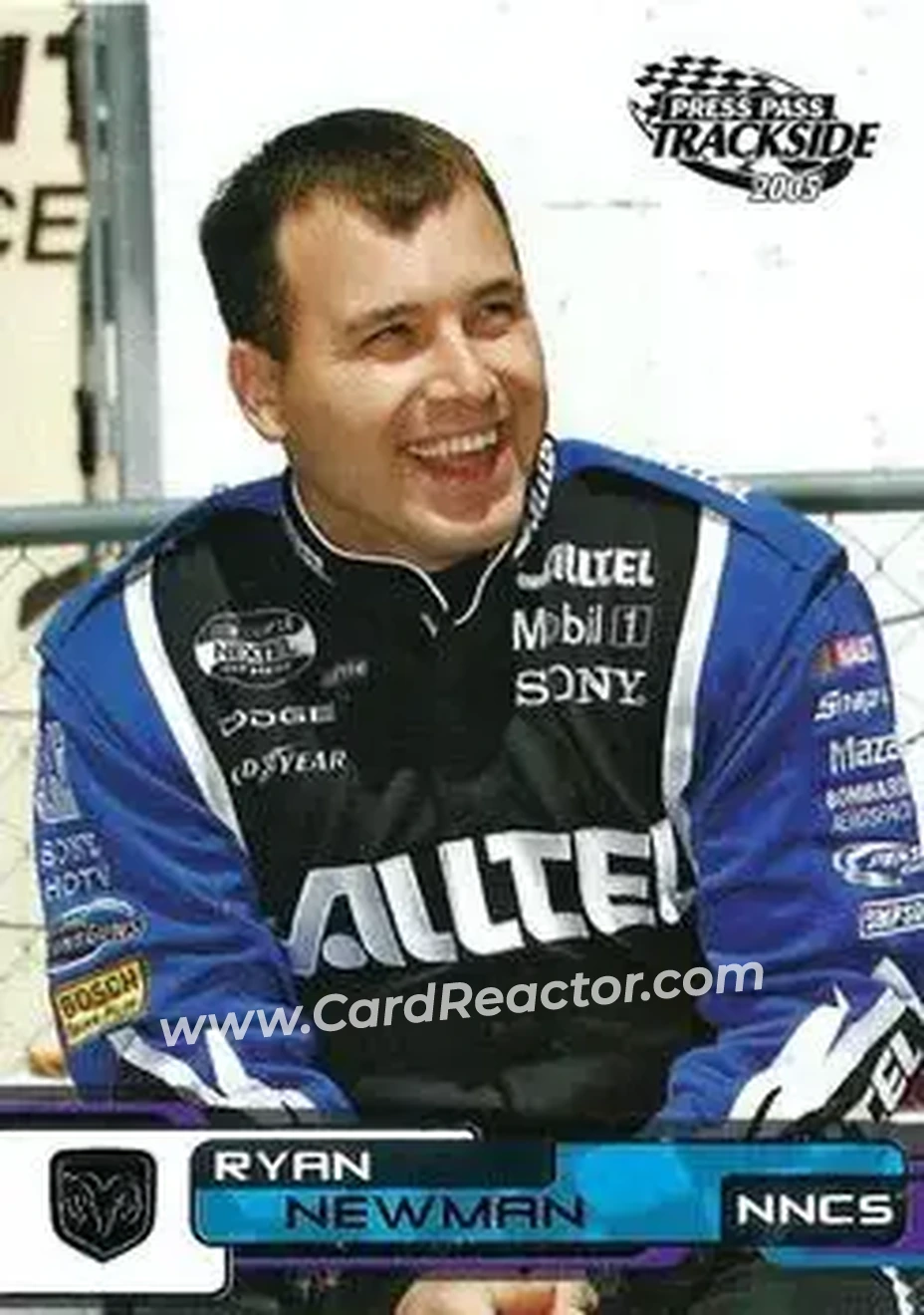2005 Press Pass Trackside #20 - Ryan Newman - Penske Racing South - Front 2005 Press Pass Trackside #20 - Ryan Newman - Penske Racing South - Front