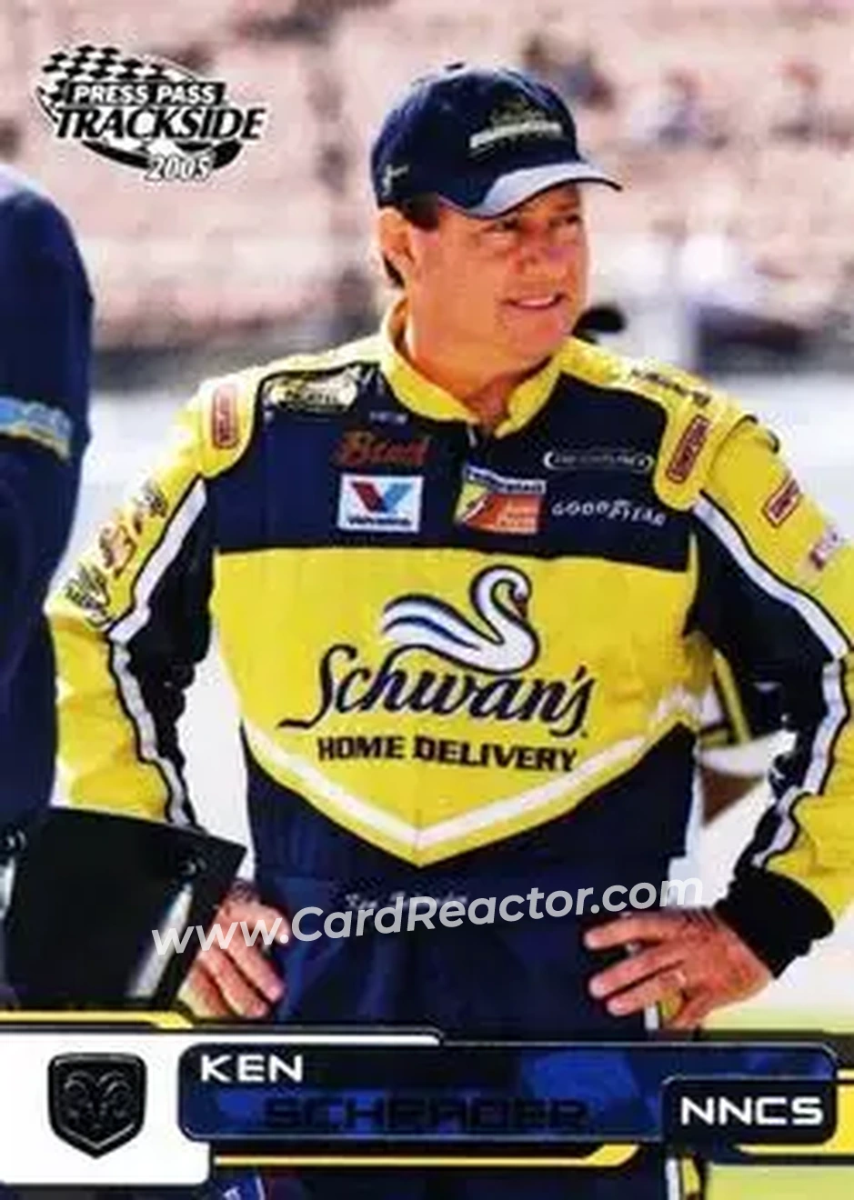 2005 Press Pass Trackside #22 - Ken Schrader - BAM Racing - Front