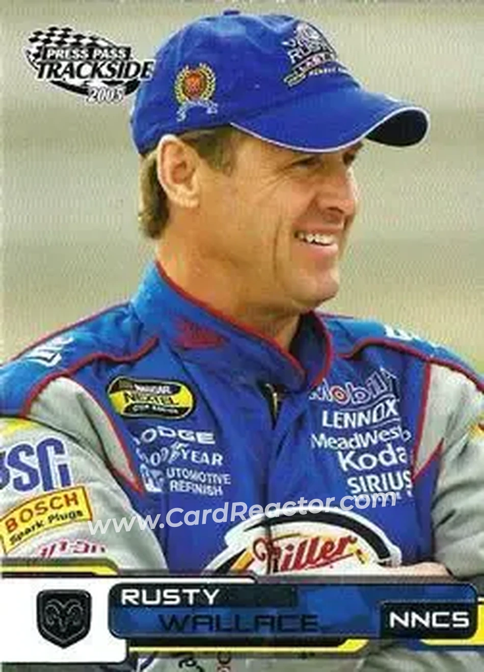 2005 Press Pass Trackside #23 - Rusty Wallace - Penske Racing South - Front