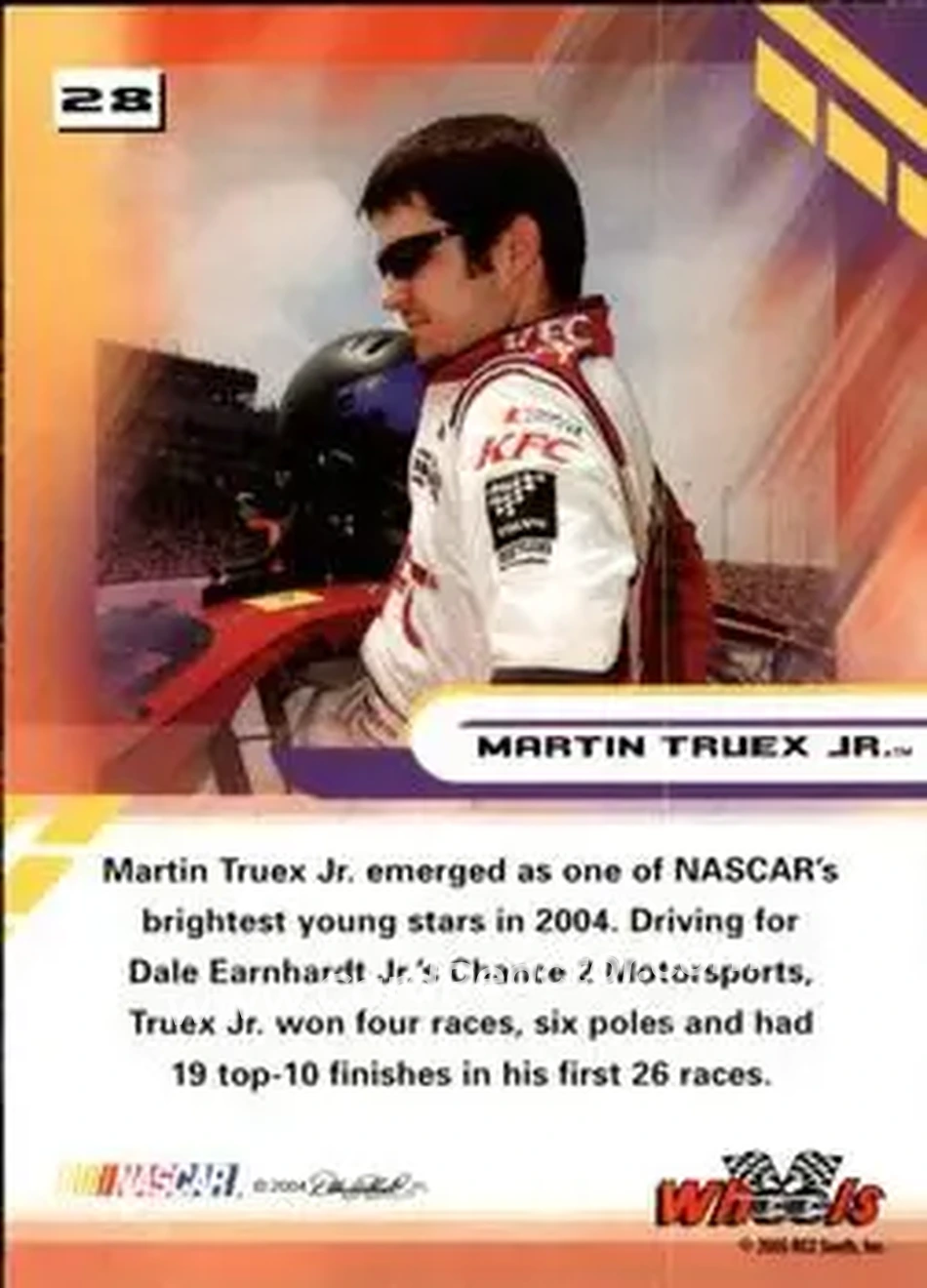 2005 Wheels High Gear #28 - Martin Truex Jr. - Chance 2 Motorsports - Back