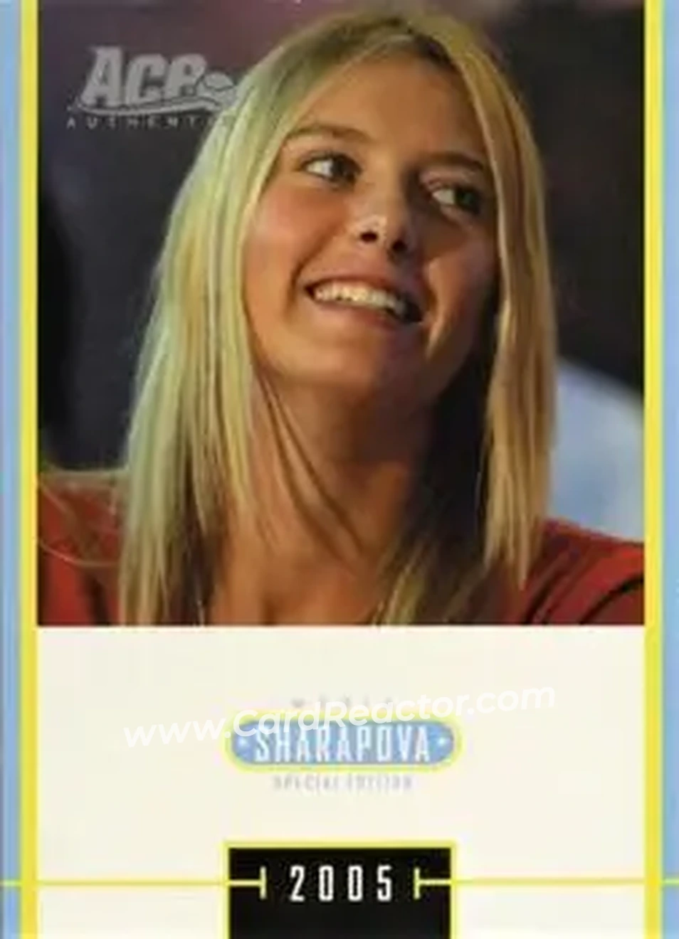 2005 Ace Authentic Sharapova SE #MS-3 - Maria Sharapova - Front 2005 Ace Authentic Sharapova SE #MS-3 - Maria Sharapova - Front