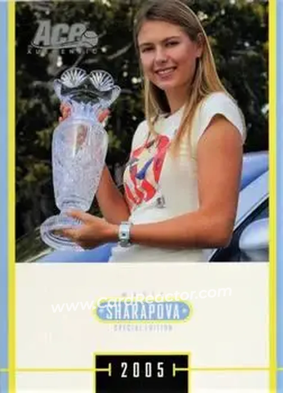 2005 Ace Authentic Sharapova SE #MS-4 - Maria Sharapova - Front 2005 Ace Authentic Sharapova SE #MS-4 - Maria Sharapova - Front