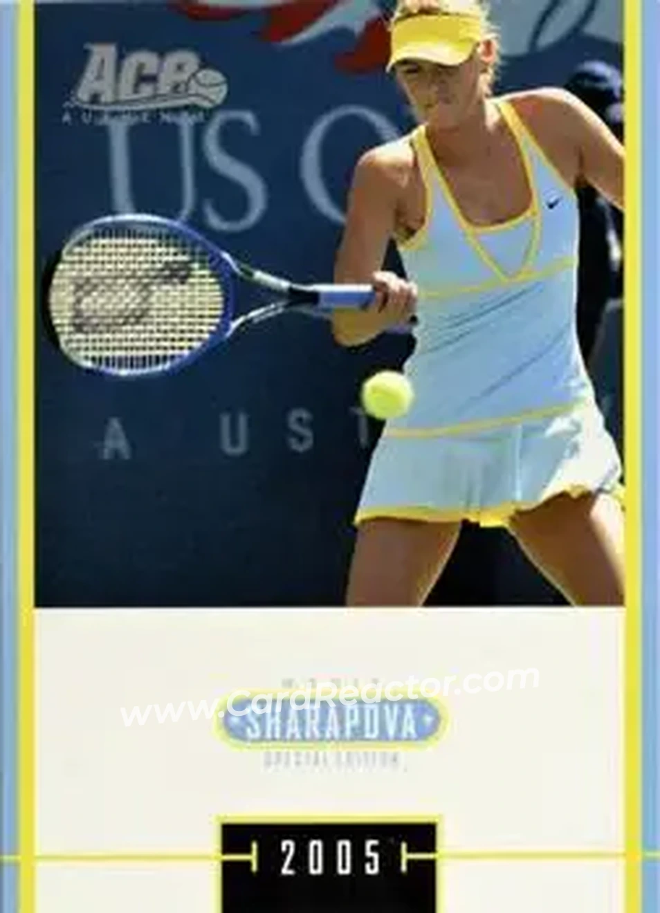 2005 Ace Authentic Sharapova SE #MS-8 - Maria Sharapova - Front 2005 Ace Authentic Sharapova SE #MS-8 - Maria Sharapova - Front