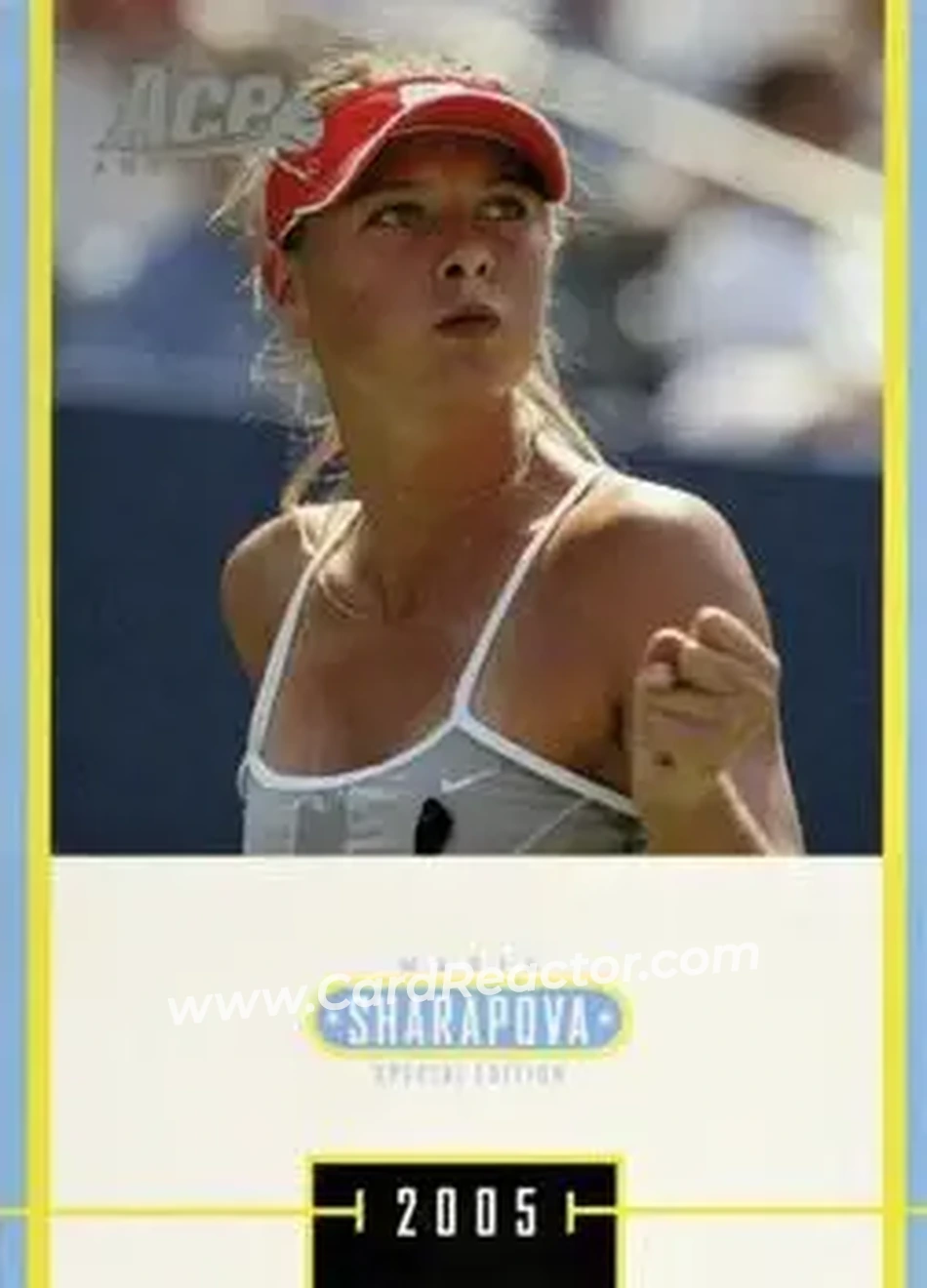 2005 Ace Authentic Sharapova SE #MS-21 - Maria Sharapova - Front 2005 Ace Authentic Sharapova SE #MS-21 - Maria Sharapova - Front