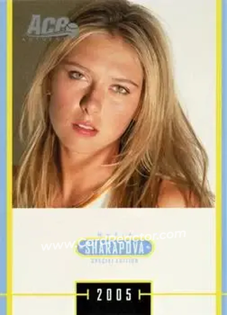2005 Ace Authentic Sharapova SE #MS-33 - Maria Sharapova - Front 2005 Ace Authentic Sharapova SE #MS-33 - Maria Sharapova - Front