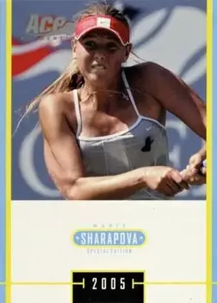 2005 Ace Authentic Sharapova SE feature card