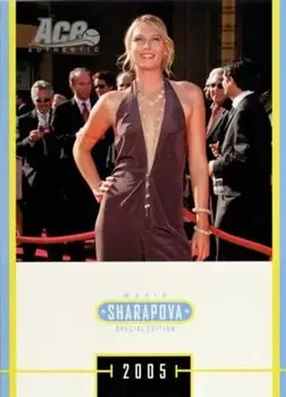 2005 Ace Authentic Sharapova SE feature card
