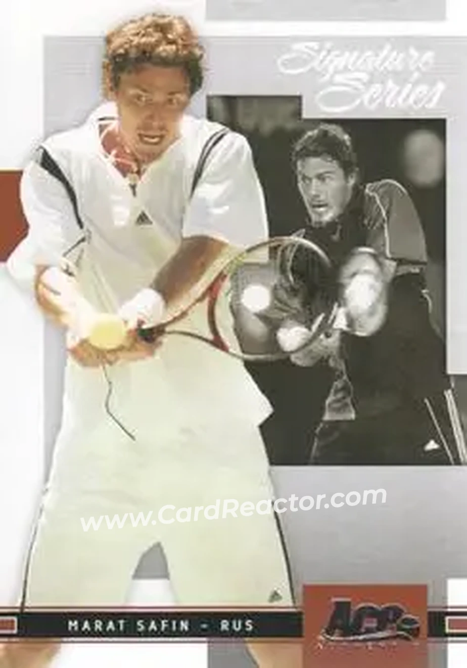 2005 Ace Authentic Signature Series #5 - Marat Safin - Front