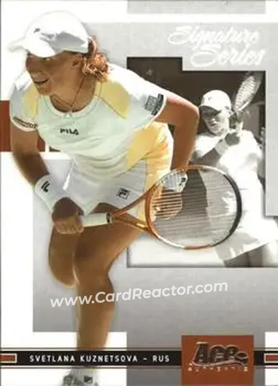 2005 Ace Authentic Signature Series #10 - Svetlana Kuznetsova - Front
