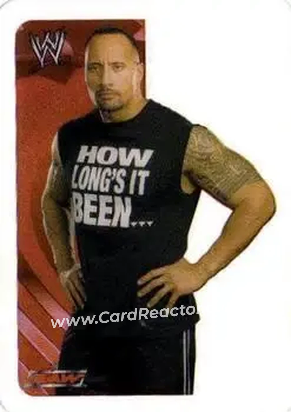 2005 Edibas WWE Lamincards (Italian) #52 - The Rock - Front