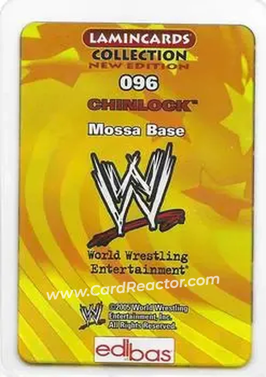 2005 Edibas WWE Lamincards (Italian) #96 - Carlito - Back