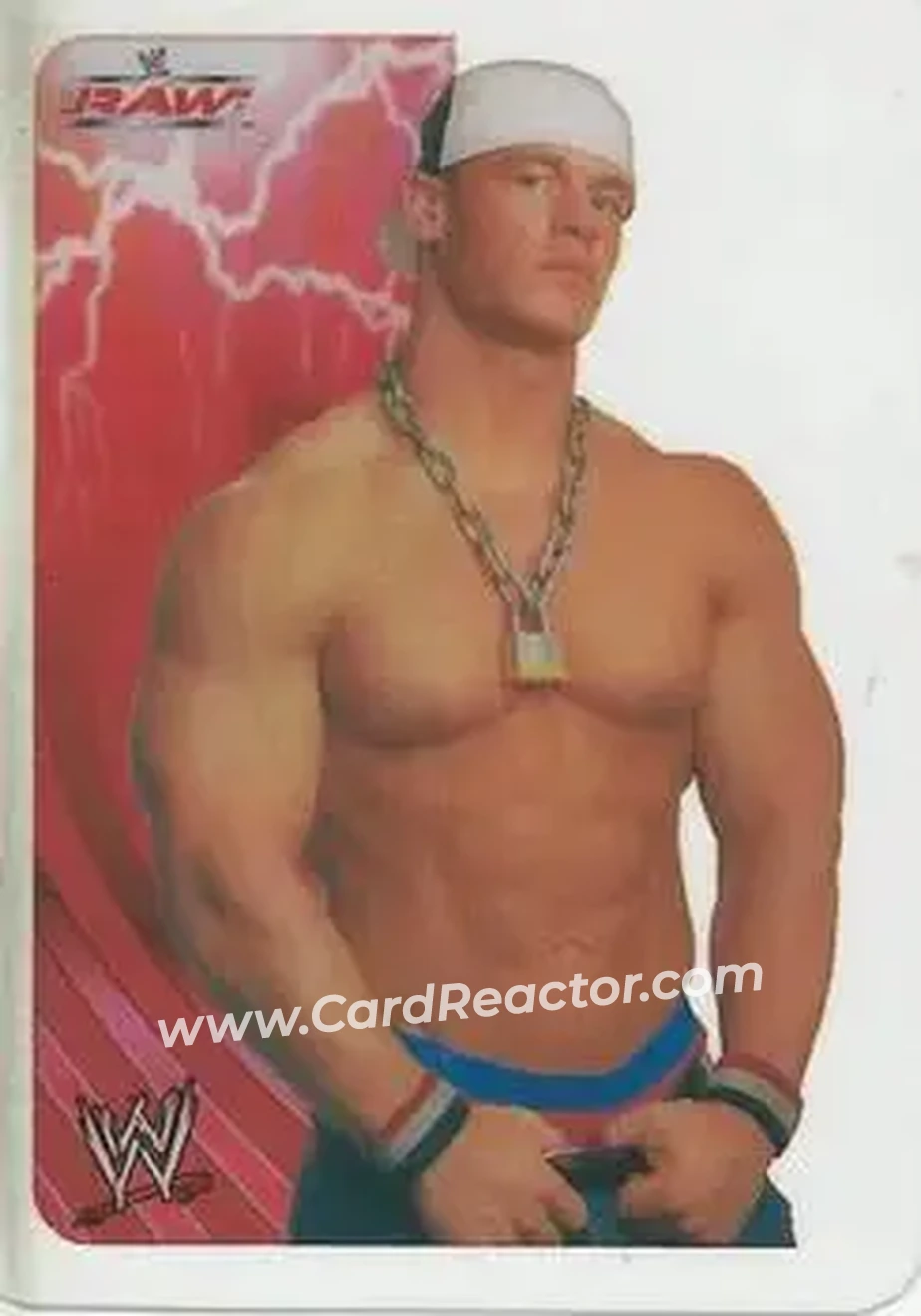 2005 Edibas WWE Lamincards (Italian) #131 - John Cena - Front