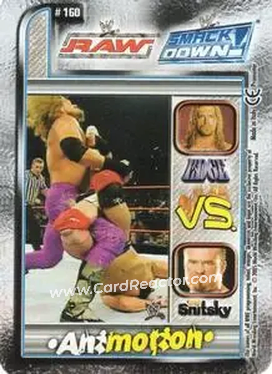 2005 Prominter WWE Animotion RAW / Smackdown! #160 - Edge vs. Gene Snitzky - Back