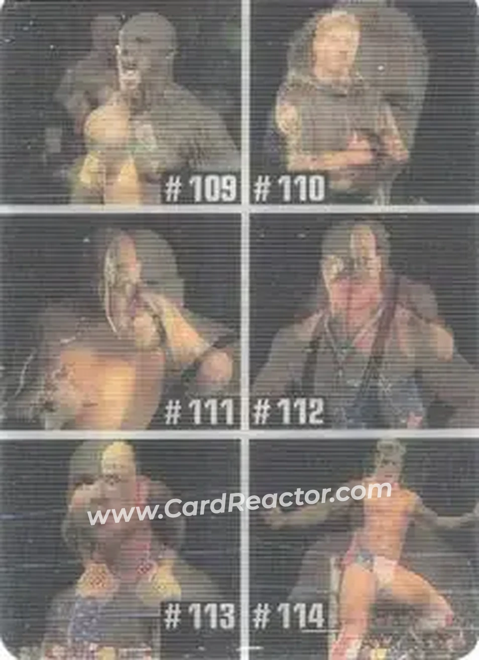 2005 Prominter WWE Animotion RAW / Smackdown! - Checklists #019 - Checklist 019 - Front