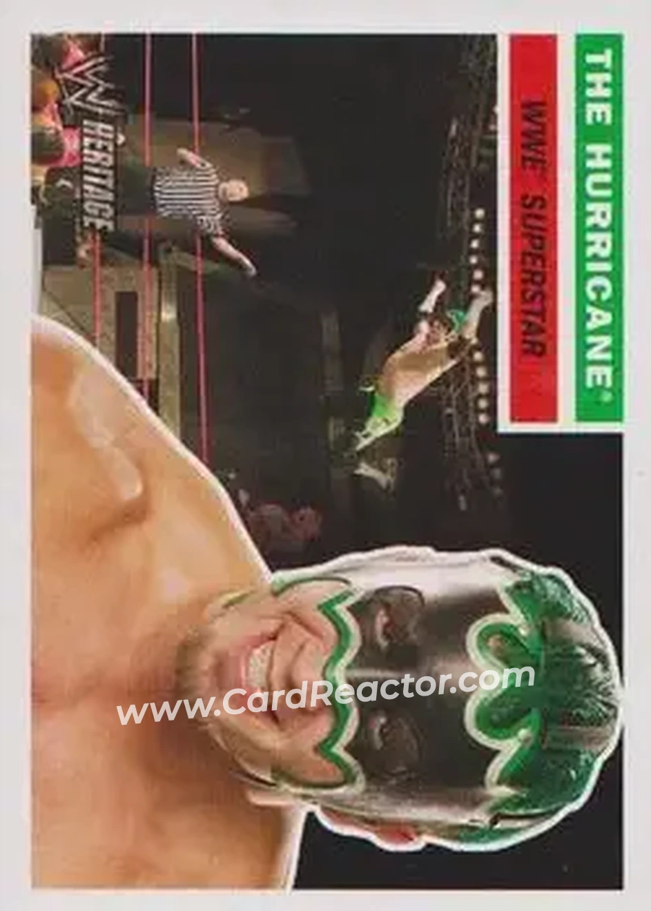 2005 Topps Heritage WWE #8 - The Hurricane - Front