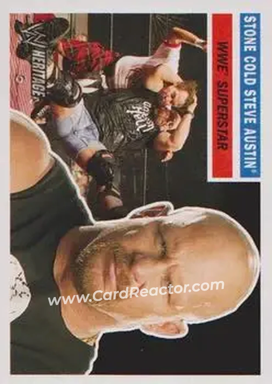 2005 Topps Heritage WWE #11 - "Stone Cold" Steve Austin - Front
