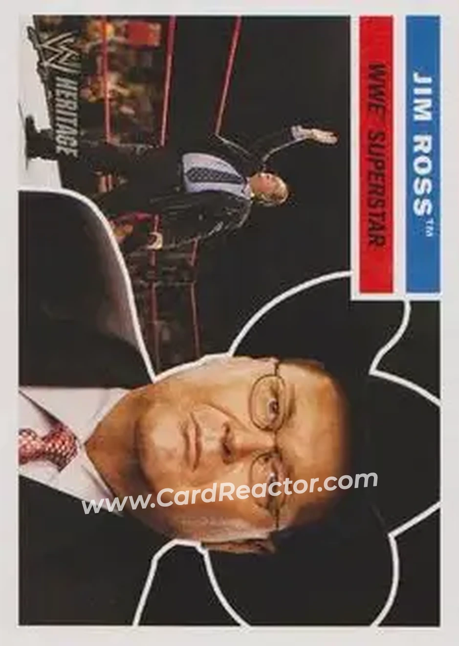2005 Topps Heritage WWE #19 - Jim Ross - Front 2005 Topps Heritage WWE #19 - Jim Ross - Front